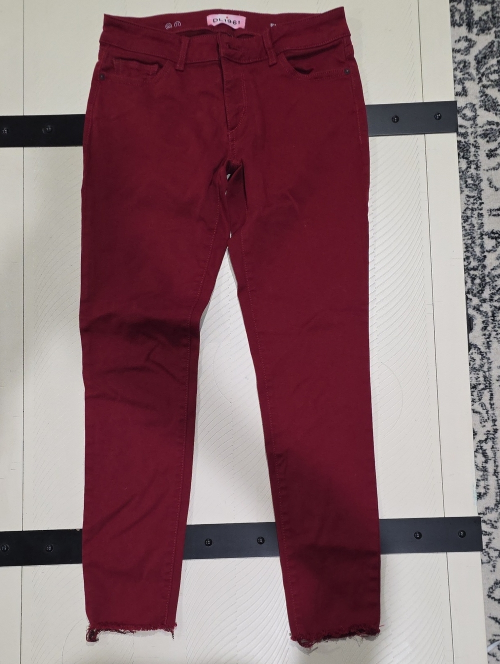 DL1961 Women's Slim Fit Wine Red Emma Power Legging
